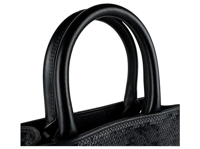 Céline Celine Mini Vertikaler Cabas Schultertasche Schwarz - Ansicht 10