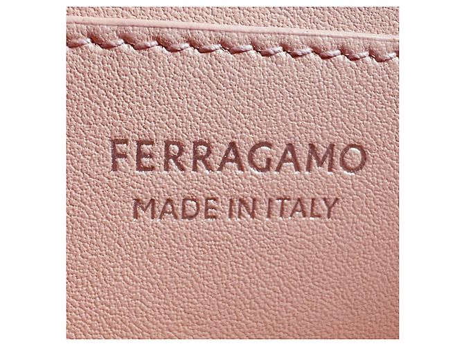 Gancini Bolsa de ombro em couro rosa Salvatore Ferragamo - vista 11