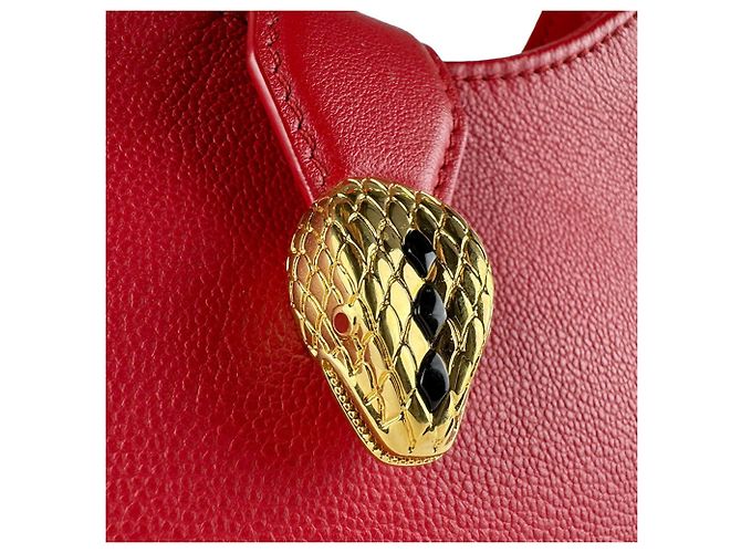 Bulgari Borsa a mano Serpenti Forever in pelle rossa Bvlgari Rosso - vista 11