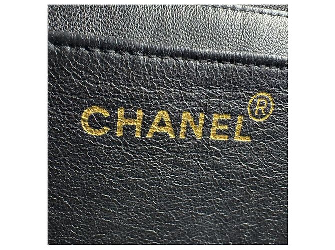 Borsa Chanel in pelle di vitello martellata nera Nero - vista 12
