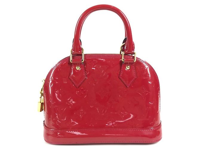 Borsa Alma BB Monogram Vernis Louis Vuitton Rosa - vista 12