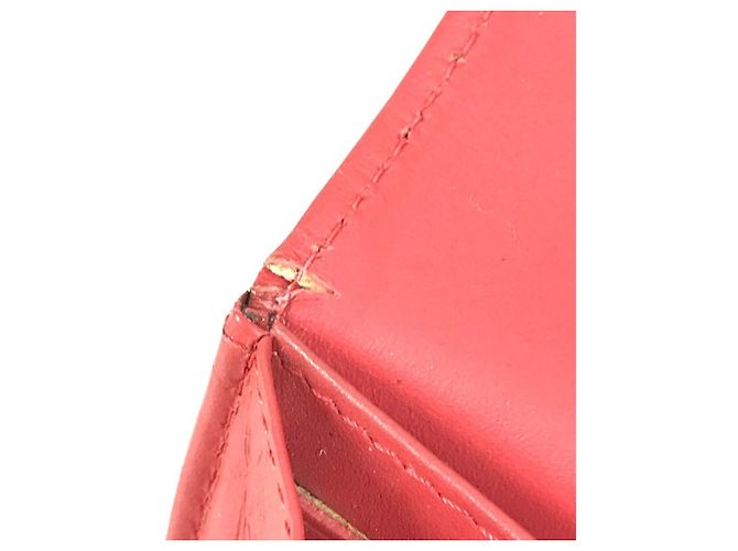 Chanel CC Coco Mark Logo Long Wallet Rot - Ansicht 12