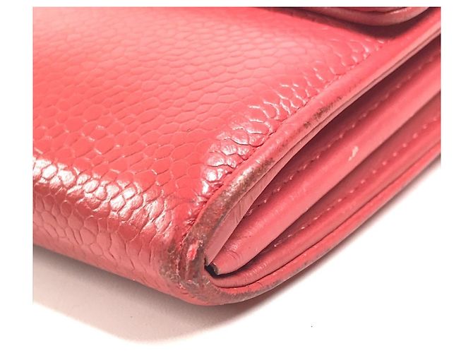 Chanel CC Coco Mark Logo Long Wallet Rot - Ansicht 6