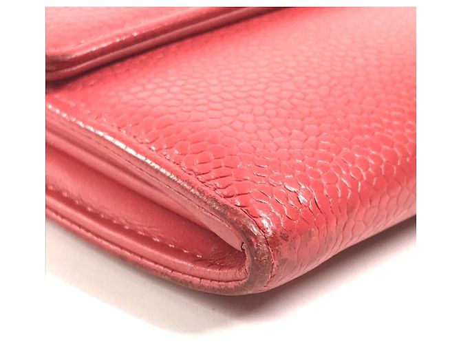 Chanel CC Coco Mark Logo Long Wallet Rot - Ansicht 7