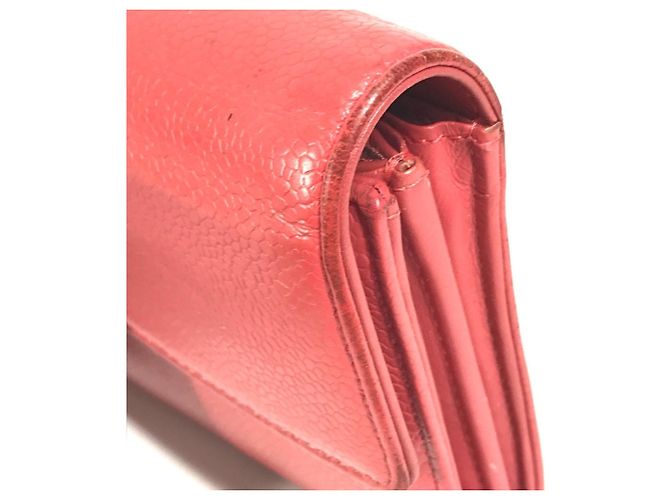 Chanel CC Coco Mark Logo Long Wallet Rot - Ansicht 8