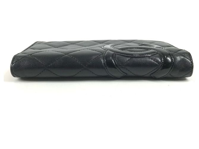 Cartera larga Chanel A26717 Cambon Line CC Coco Mark Logo Negro - vista 5