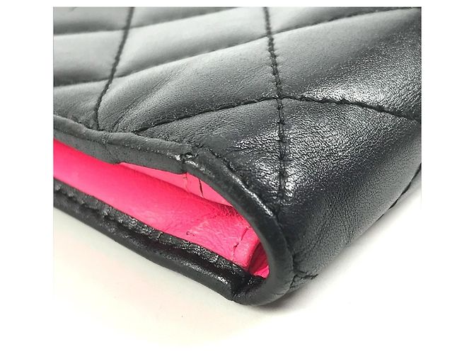Cartera larga Chanel A26717 Cambon Line CC Coco Mark Logo Negro - vista 7