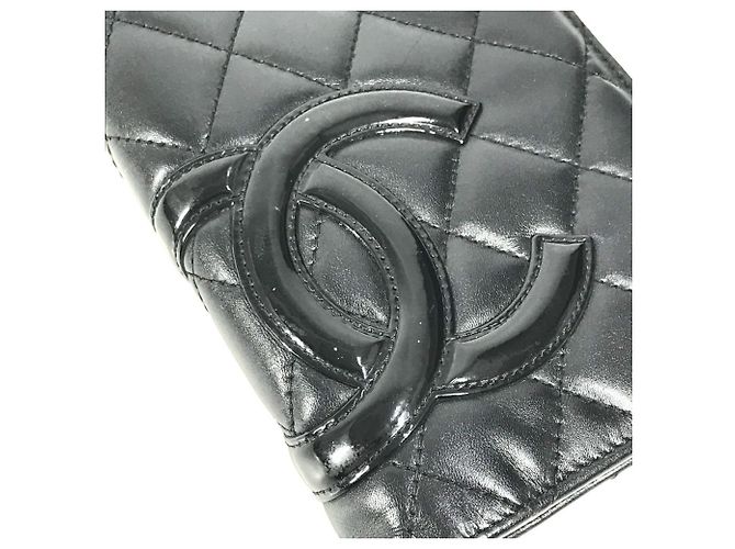 Cartera larga Chanel A26717 Cambon Line CC Coco Mark Logo Negro - vista 8