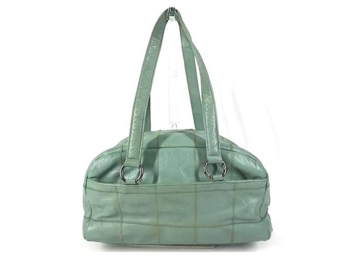 Mini borsa Boston Chanel blu - vista 2