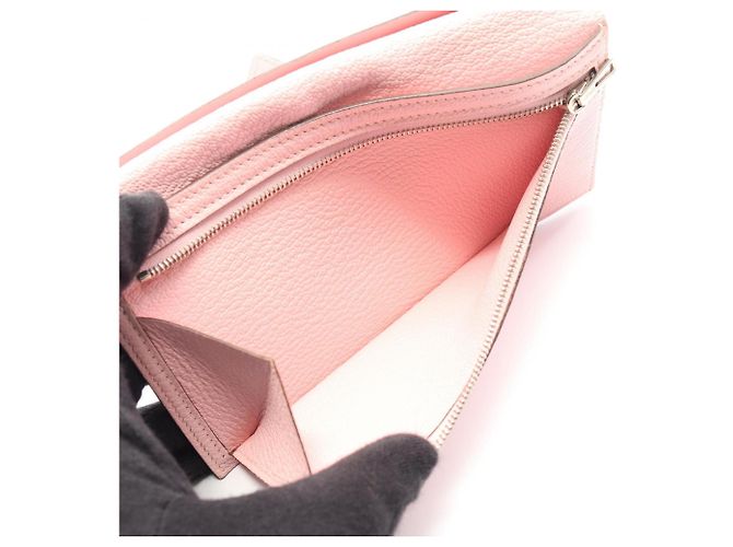 Hermès Bearn Soufflé Long Wallet Pink - Ansicht 4