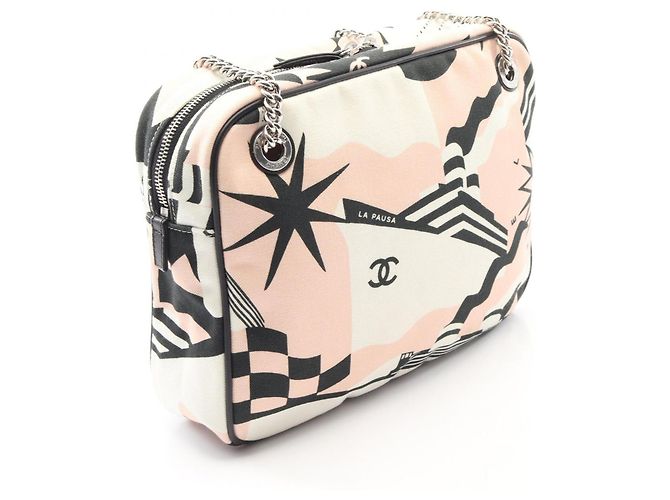 Borsa a Spalla Chanel LA PAUSA Cruise Line Bianco Multicolore - vista 2