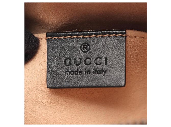 Mini borsa trapuntata Gucci GG Marmont Nero - vista 4