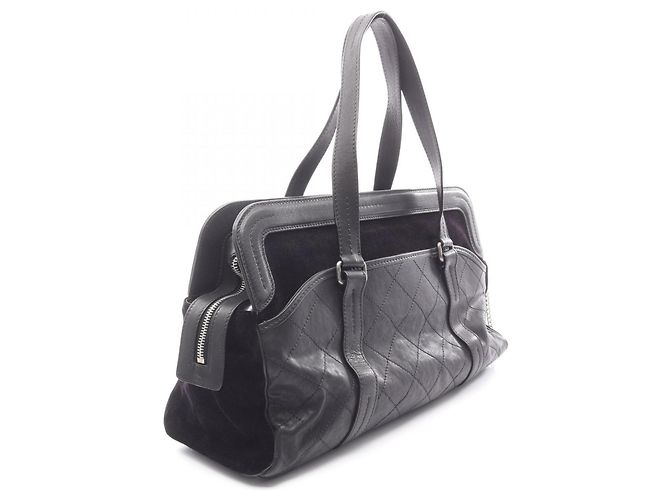 Bolso Boston Matelassé Chanel 2.55 Negro - vista 2