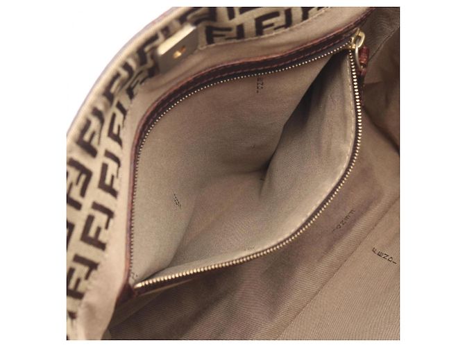 Fendi Zucchino Tote Bag Braun Beige - Ansicht 10