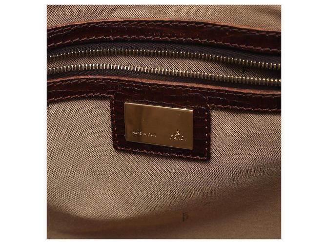 Fendi Zucchino Tote Bag Braun Beige - Ansicht 4
