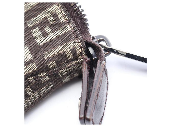 Fendi Zucchino Tote Bag Braun Beige - Ansicht 7