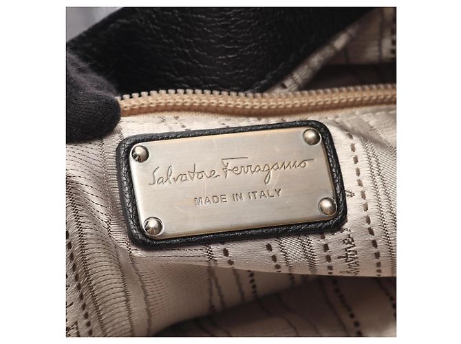 Borsa Salvatore Ferragamo Gancini Nero - vista 4