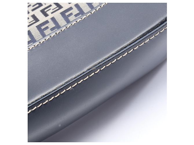 Fendi Zucchino Tote Bag Braun Marineblau - Ansicht 12