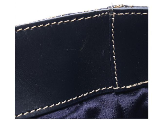 Fendi Zucchino Tote Bag Braun Marineblau - Ansicht 5
