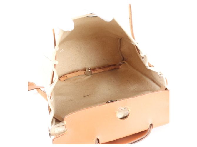 Hermès Zaino Hermes Herbag Ad Replacement Marrone Beige - vista 7