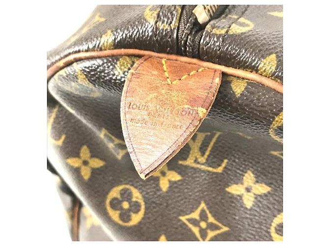 Borsa da viaggio Louis Vuitton Monogram Keepall 50 Marrone - vista 11