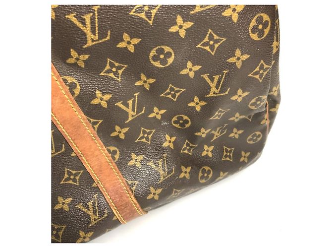 Borsa da viaggio Louis Vuitton Monogram Keepall 50 Marrone - vista 15