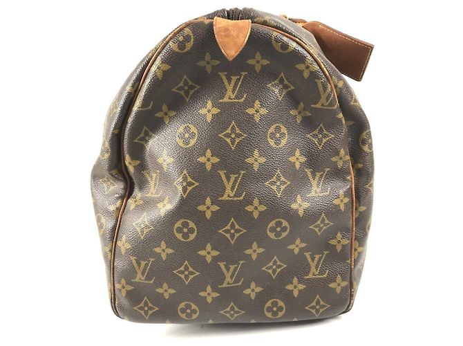 Borsa da viaggio Louis Vuitton Monogram Keepall 50 Marrone - vista 4