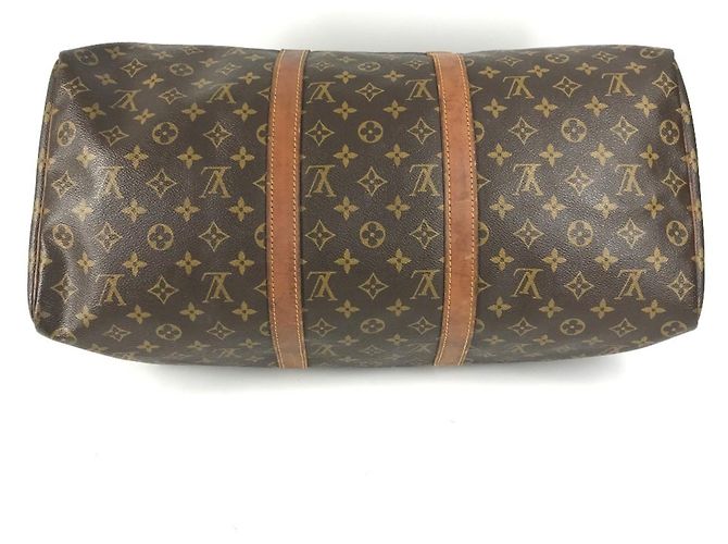 Borsa da viaggio Louis Vuitton Monogram Keepall 50 Marrone - vista 5