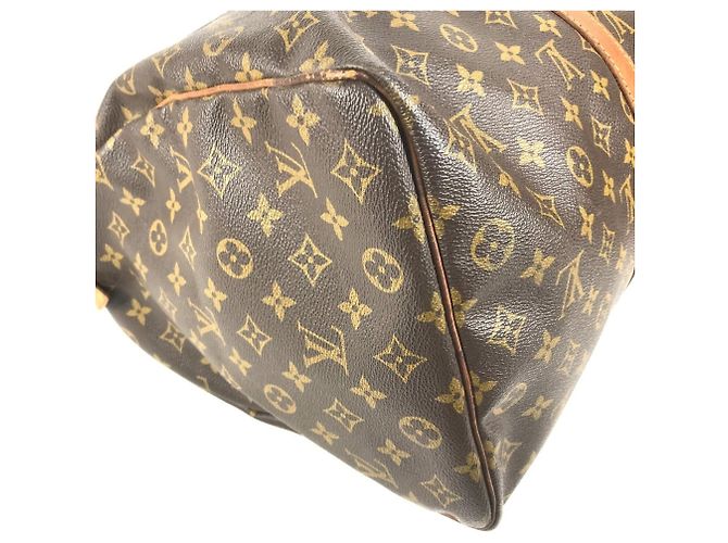 Borsa da viaggio Louis Vuitton Monogram Keepall 50 Marrone - vista 7