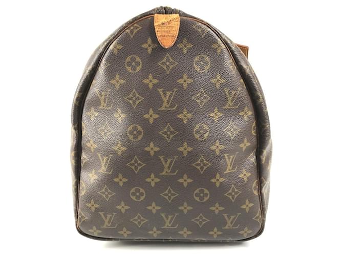 Borsa Louis Vuitton Monogram Keepall 55 Marrone - vista 4