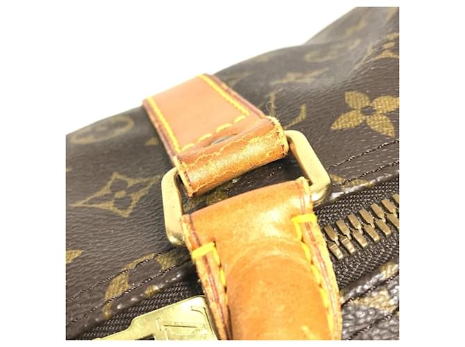Borsa Louis Vuitton Monogram Keepall 55 Marrone - vista 6
