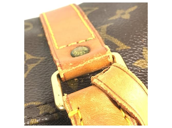 Borsa Louis Vuitton Monogram Keepall 55 Marrone - vista 7