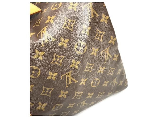 Borsa Louis Vuitton Monogram Keepall 55 Marrone - vista 9