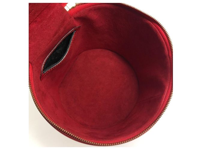Borsa Vanity Louis Vuitton Epi Cannes Rosso - vista 13
