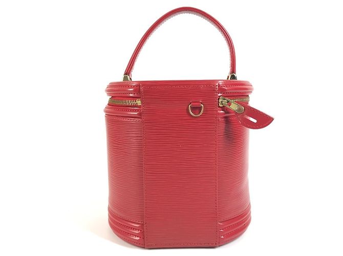 Borsa Vanity Louis Vuitton Epi Cannes Rosso - vista 2