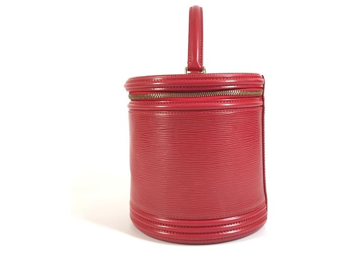 Borsa Vanity Louis Vuitton Epi Cannes Rosso - vista 3