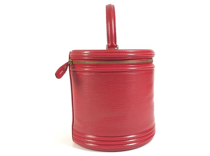 Borsa Vanity Louis Vuitton Epi Cannes Rosso - vista 4