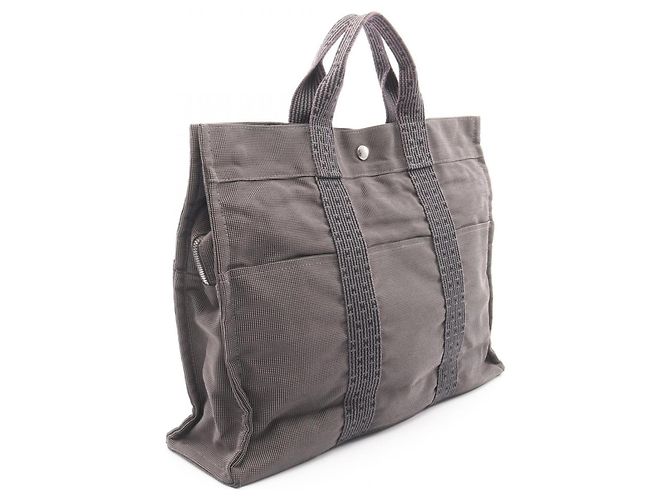 Hermès Borsa Tote Hermes Herline MM Marrone - vista 2