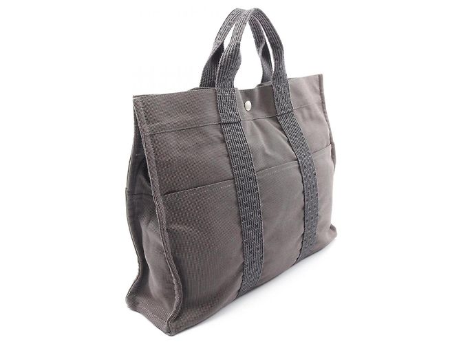 Hermès Borsa Tote Hermes Herline MM Marrone - vista 2