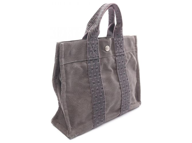 Hermès Borsa Tote Hermes Herline PM Marrone - vista 2