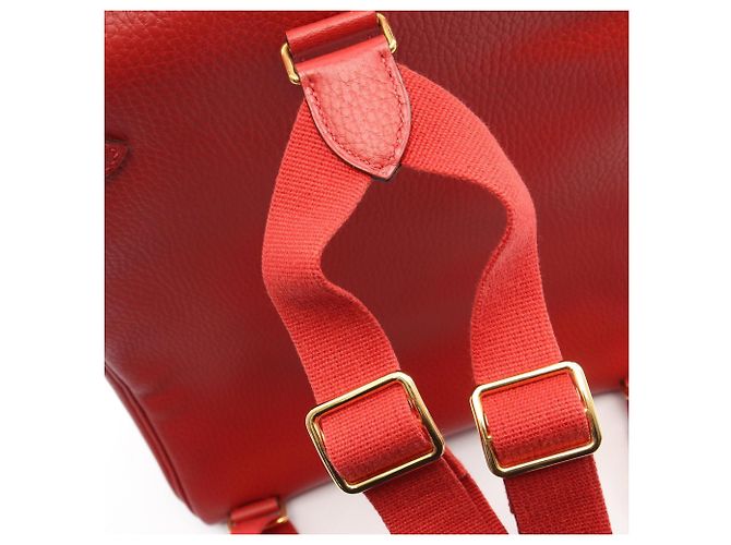 Hermès Zaino/Borsa Hermes Kelly Ad GM Vermilion Rosso - vista 12