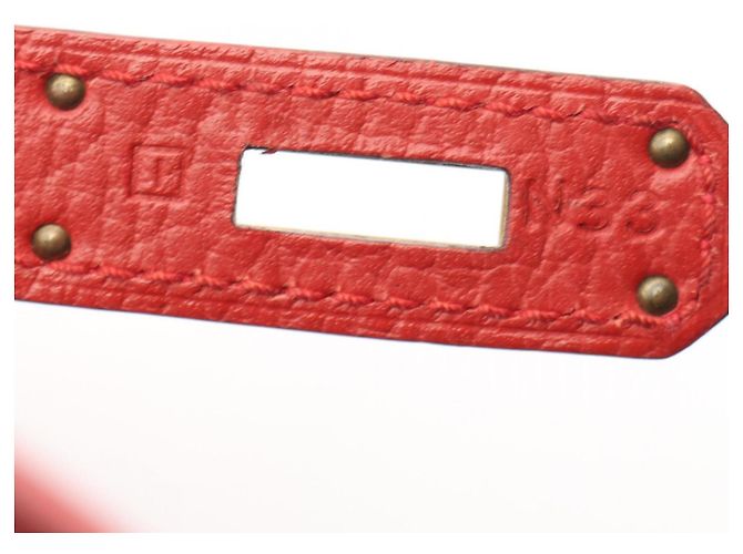 Hermès Zaino/Borsa Hermes Kelly Ad GM Vermilion Rosso - vista 5