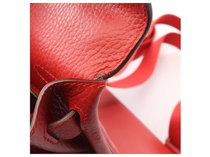 Hermès Zaino/Borsa Hermes Kelly Ad GM Vermilion Rosso - vista 9