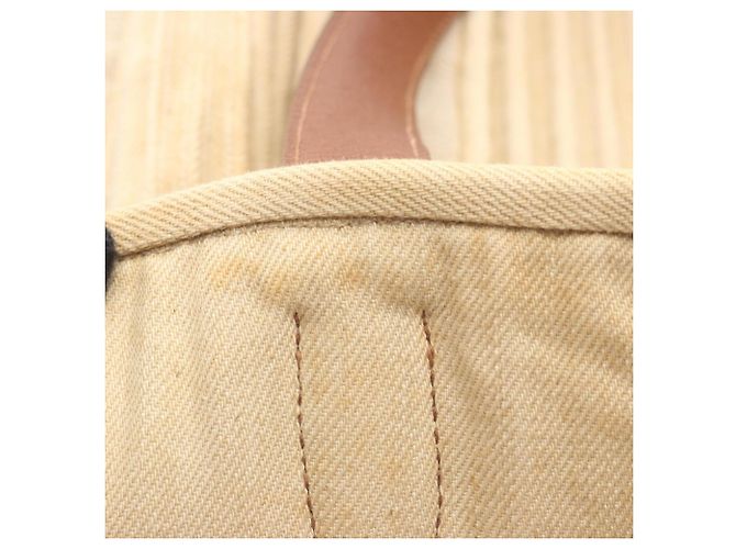 Hermès Bolso Tote Hermes Cabas Calicut Castaño Beige - vista 6