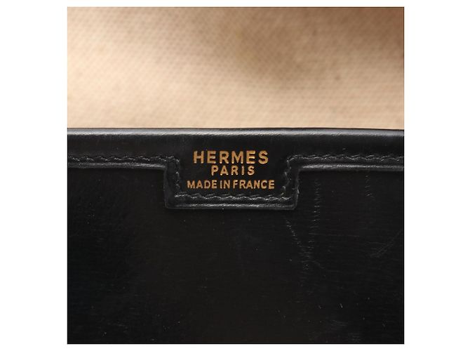 Borsa a mano clutch Hermès Jige PM Second Bag Nero - vista 4