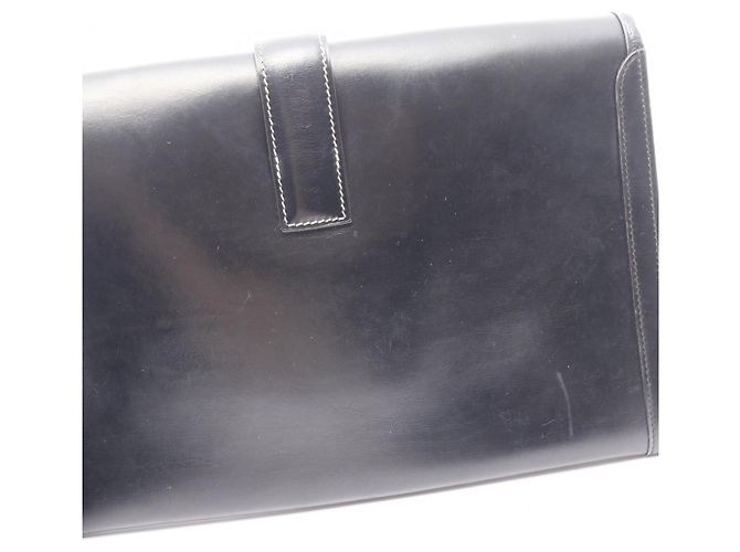 Borsa a mano clutch Hermès Jige PM Second Bag Nero - vista 8