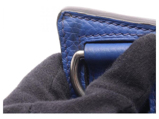 Hermès Borsa a tracolla Hermes Jypsiere 31 Blue Electric - vista 8