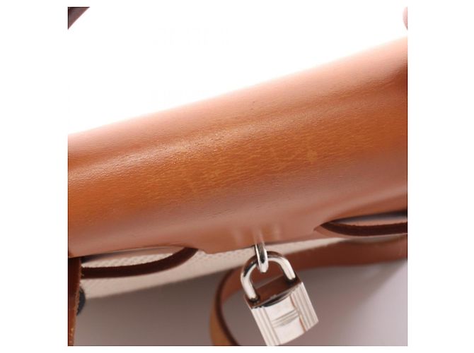 Hermès Zaino/Borsa Hermes Herbag Ad PM Marrone Beige - vista 10