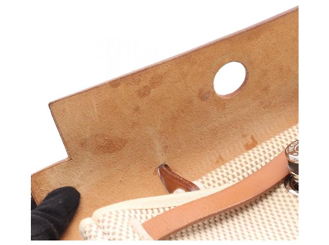Hermès Zaino/Borsa Hermes Herbag Ad PM Marrone Beige - vista 7