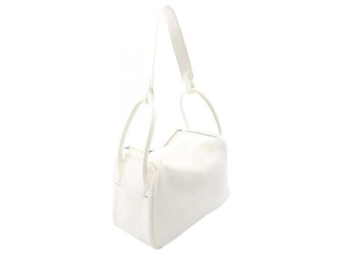 Hermès Borsa a tracolla Hermes Lindy 26 in bianco - vista 2